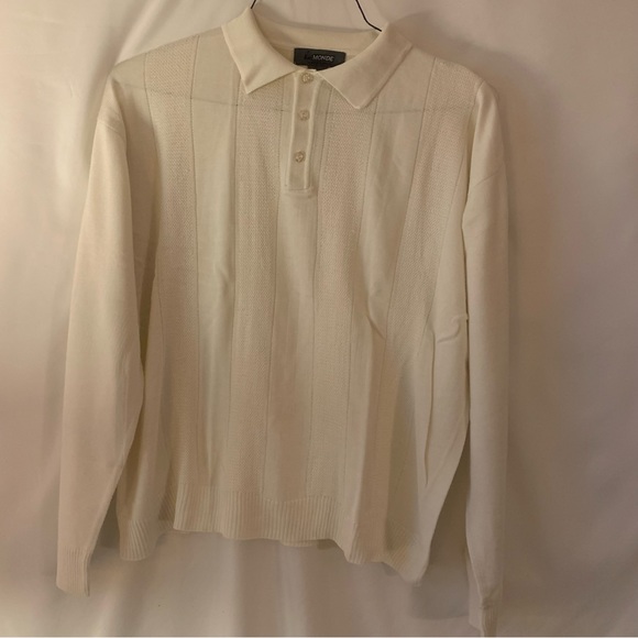 LeMonde Homme Couture Mens Three Button Sweater - Picture 1 of 3